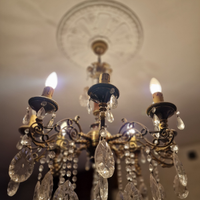 Lampadario cristalli pendenti in saldo