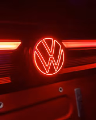 Logo illuminato posteriore vw