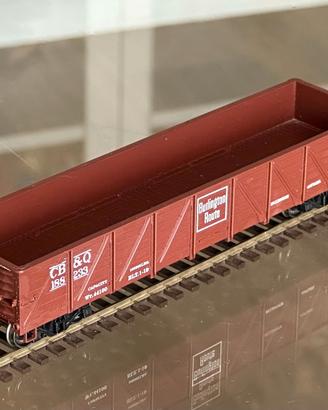 Treno Merci WalthersProto Gondola CB&Q 188233