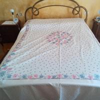Copriletto matrimoniale in rasatello di cotone