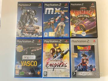 Lotto 6 giochi per Sony Playstation 2