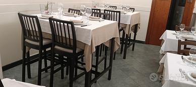 set 3 tavoli con seduta alta o sgabello singolo