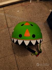 casco bici bambino Dinosauro 