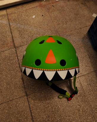 casco bici bambino Dinosauro 