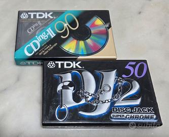 TDK CDing-II 90 + TDK DJ2 50 cassette audio nuove