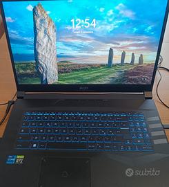 notebook  MSI 17 pollici pulse GL 7612uek