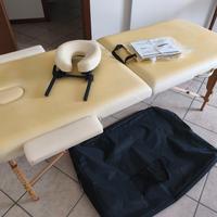 Lettino massaggi con poggiatesta e borsa