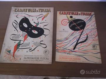 Carnevale d'Italia 2 fascicoli 1938-1940