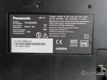 panasonic tx-24e303e ricambi