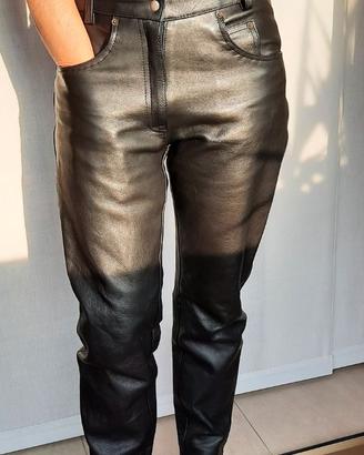 Pantaloni moto in vera pelle Bikers Gear