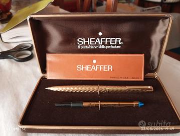 penna a sfera vintage Sheaffer - placcata oro 