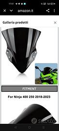 Parabrezza per moto Honda e Kawasaki nuovo 