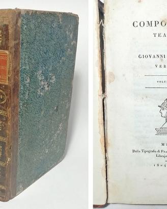 COMPONIMENTI TEATRALI - PINDEMONTE GIOVANNI 1804