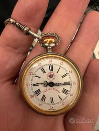 Orologio da tasca ferroviario Wille Frères raro