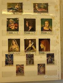 Lotto francobolli a tema “Arte e dipinti”
