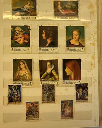 Lotto francobolli a tema “Arte e dipinti”