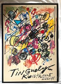 Tinguely grande poster d'arte originale