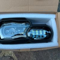 Tris valigie vario, staffe bmw, faro led