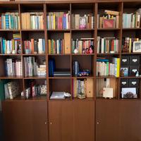Libreria ikea bonde marrone con ante