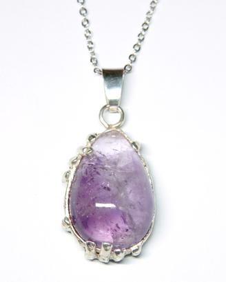 Ciondolo in argento 925 e Ametista