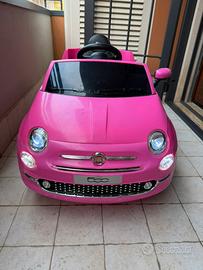 Macchinina elettrica Fiat 500 per bimba/o