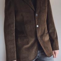 Giacca 100% velluto, 3 bottoni, a coste, taglia M