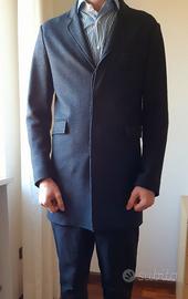 Cappotto Paolo Pecora 100% Merinos taglia M Grigio