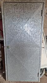Porta zincata e coibentata cm 90 x 200 con telaio