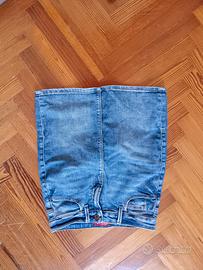 minigonna in jeans guess