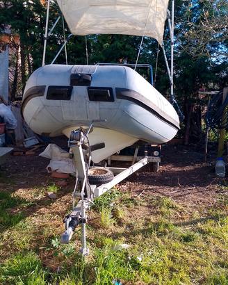gommone Marshall M80 con motore e carrello stradal