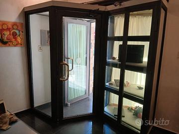 gabbia blindata con doppie porte più cassaforte