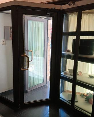 gabbia blindata con doppie porte più cassaforte