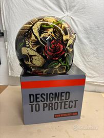 Casco moto custom