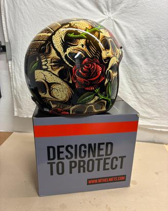 Casco moto custom