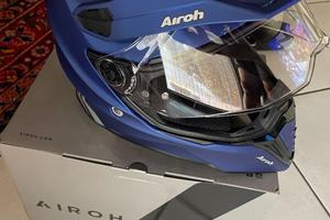 AIROH COMMANDER Motocross/END. BLU OPACO,M (57/58)