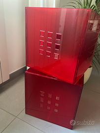 Coppia di scatole vintage ikea Lekman