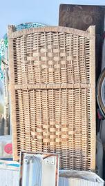 paravento vintage in vimini
