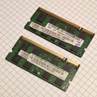 Due banchi memoria 2GB PC portatile