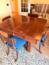Quadrato Estensibile Vintage Anni '30/'50 in Legno