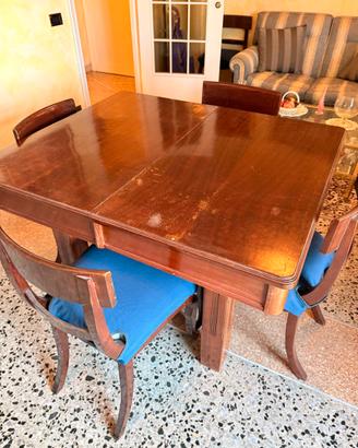 Quadrato Estensibile Vintage Anni '30/'50 in Legno