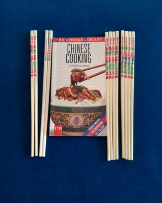 Libro Cucina Cinese + set 12 bacchette