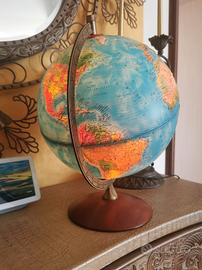 Mappamondo luminoso vintage Ricoglobus – base in l
