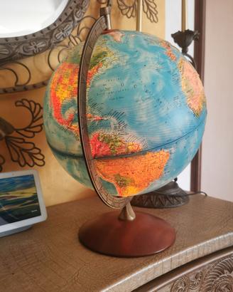 Mappamondo luminoso vintage Ricoglobus – base in l
