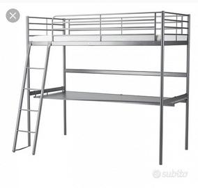 Letto a soppalco in metallo ikea tuffing