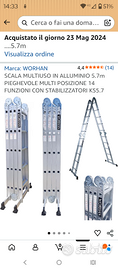 Scala multiuso in alluminio