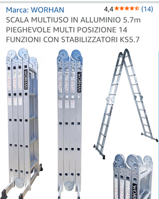 Scala multiuso in alluminio