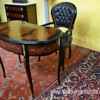 Scrittoio  a fagiolo stile Luigi XV Boulle