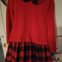 vestito rosso bambina