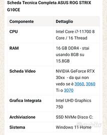 computer  ASUS ROG Strix Desktop,