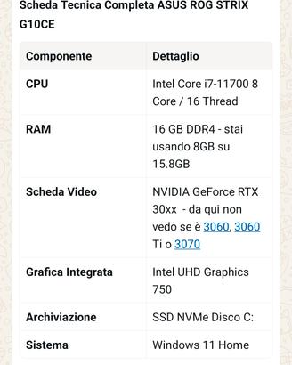 computer  ASUS ROG Strix Desktop,